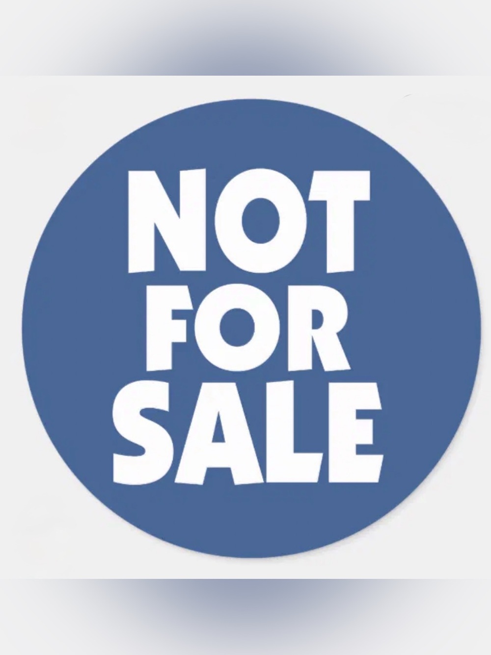 NOT FOR SALE